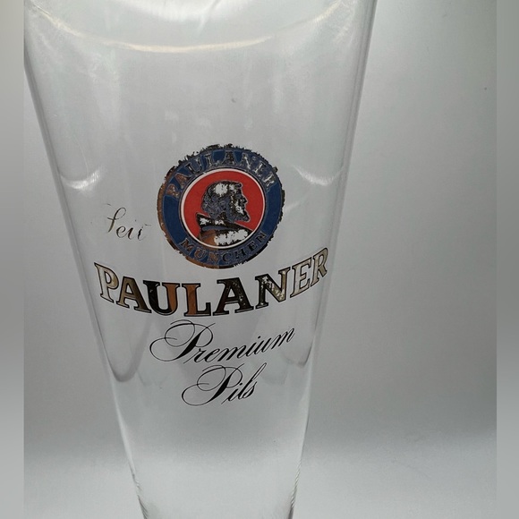 Paulaner Brewery, Munich, Germany. .3L Tall Footed Pilsner Shape Beer Glass. - Picture 2 of 6